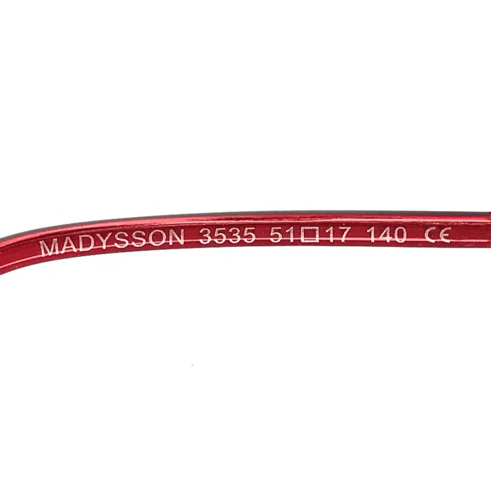 BOZ by J.F. Rey Eyeglasses Frames MADYSSON 3535 Shiny Red Hexagonal 51-17-140